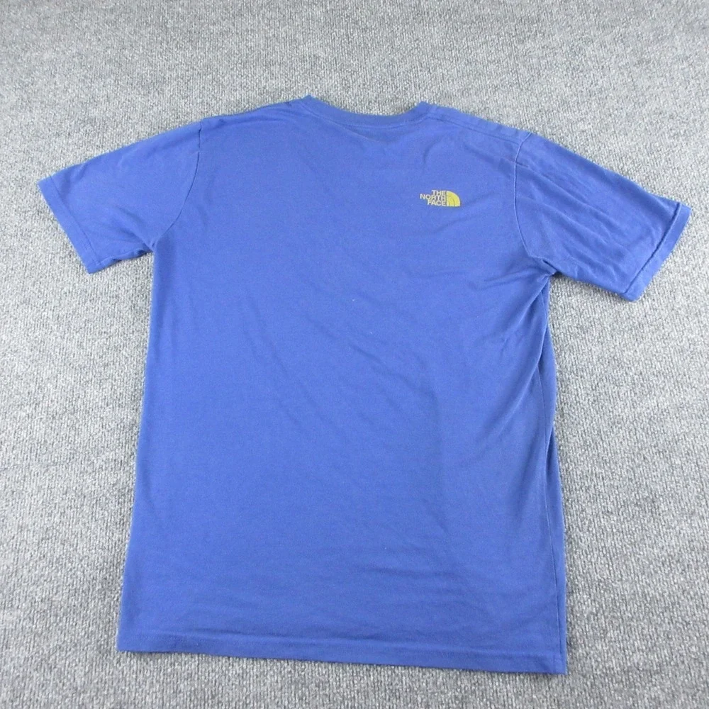 The North Face Shirt Men S Blue Never Stop Exploring Graphic Tee Outdoors Casual